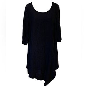 Bryn Walker Nadia asymmetrical Linen Dress size L